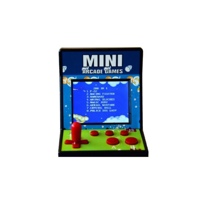 Mini Retro Automaat 200 mänguga – kaasaskantav lõbu igas vanuses mängijatele – toote pilt