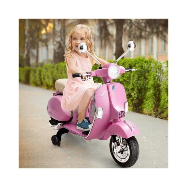 Elektriline Roller Vespa 12V – klassikaline disain, valgus- ja heliefektid, EVA rattad