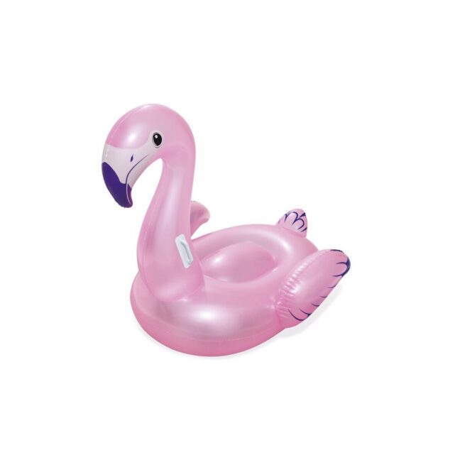Täispuhutav flamingo, vastupidav disain, sobib lastele ja noortele, mõõtmed 127x127 cm