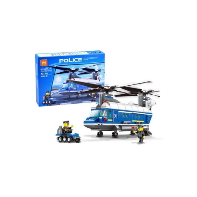 427-osaline helikopteri ehituskomplekt, mängukomplekt lastele vanuses 6+