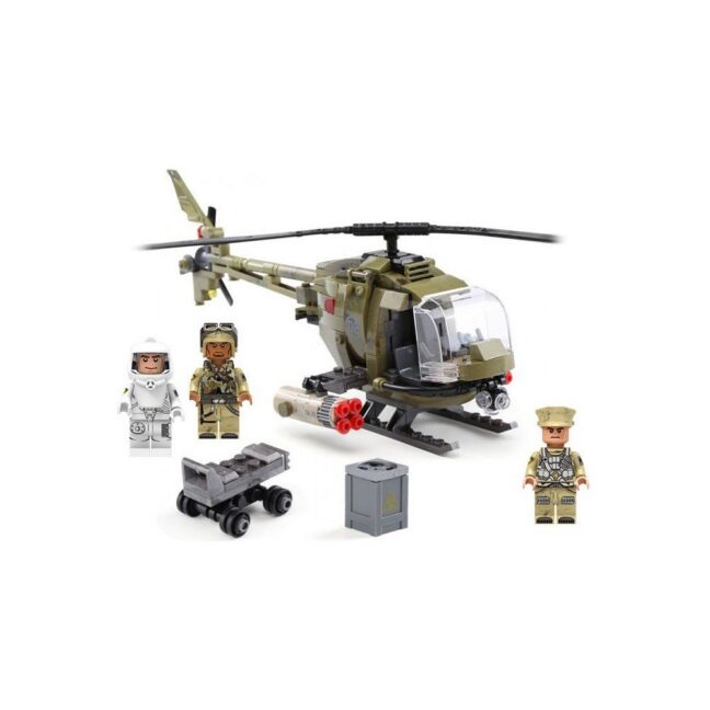 621-osaline helikopteri komplekt – ehituskomplekt lastele (6+) – toote pilt