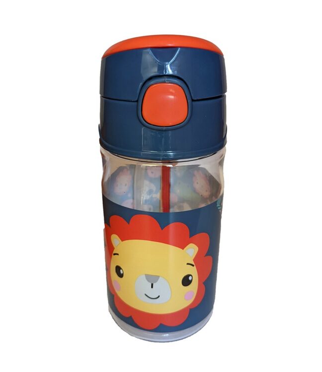 Kõrrega joogipudel Lõvi, Fisher Price BPA-vaba laste joogipudel 400 ml