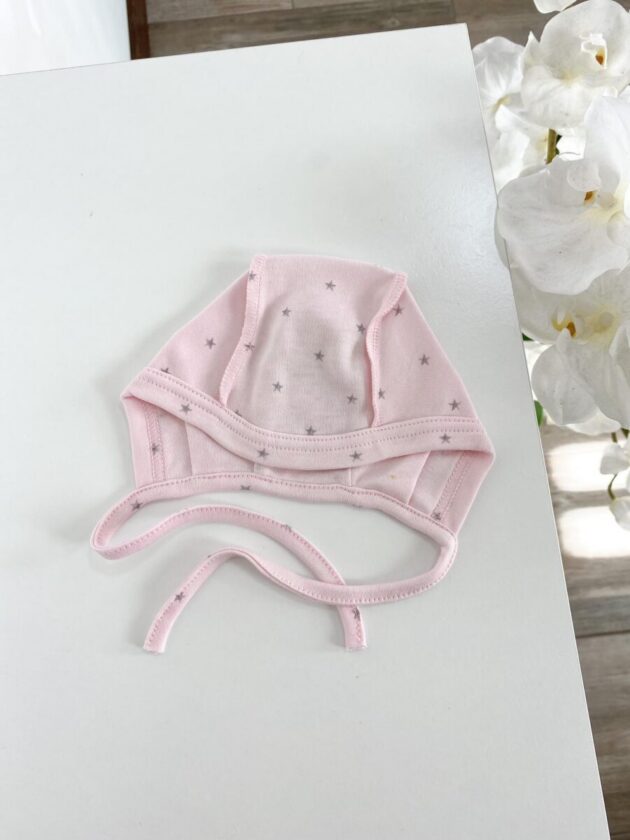 Õhem roosa beebimüts, 100% puuvillane, ideaalne kevadeks ja suveks.