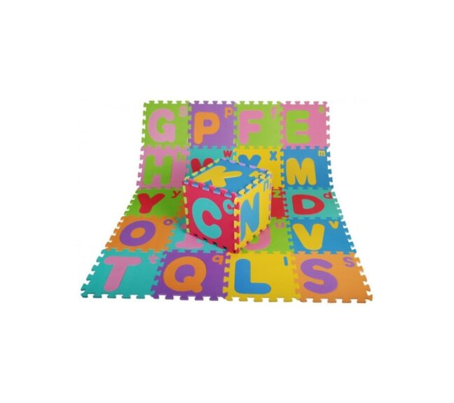 Vahtkirjadega puzzle 26 osaline komplekt suur- ja väiketähtedega