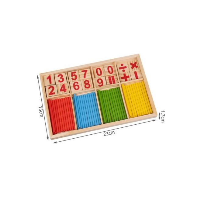 Puidust Montessori matemaatikakomplekt – toote pilt