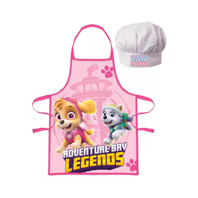 Paw Patrol laste põll ja müts, sobib vanusele 3-8 aastat, ideaalne kokkamiseks ja meisterdamiseks.