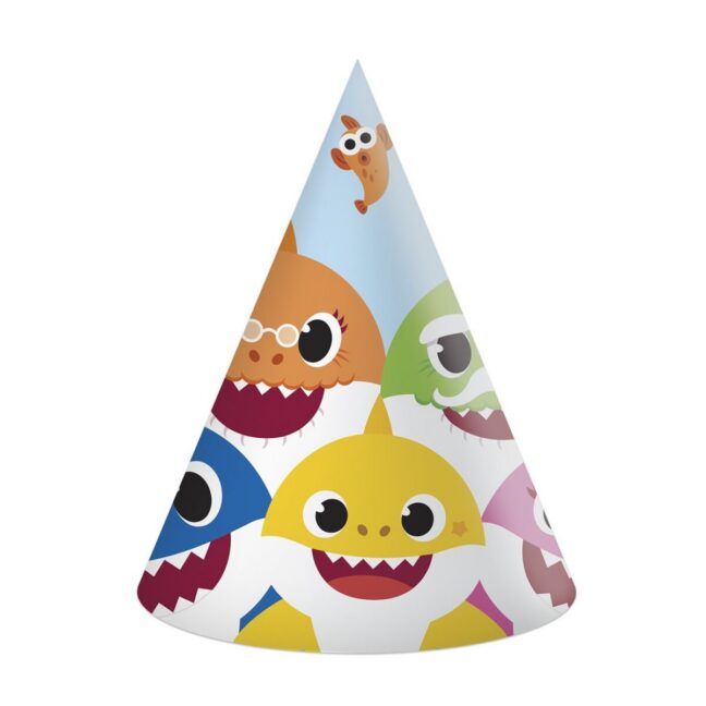 Baby Shark teemalised peomütsid, ideaalsed laste sünnipäevade ja temaatiliste pidude jaoks.