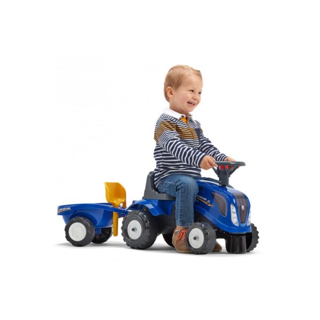 new holland tõuke traktor koos käruga