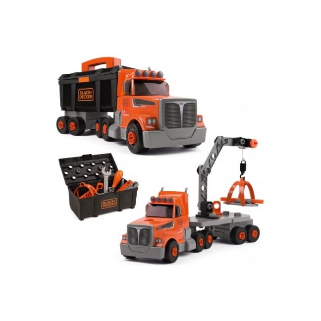 Oranž veoauto komplekt koos tööriistadega