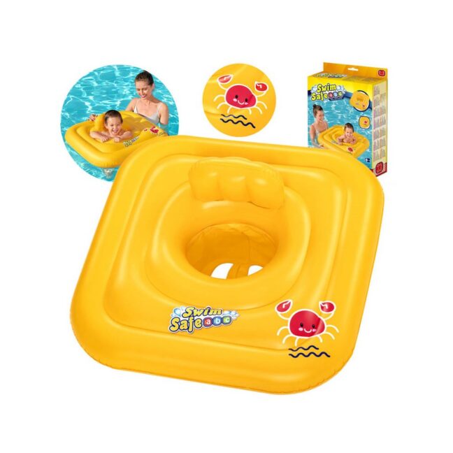 Beebi ujumisrõngas – sobib kaalule 11–15 kg, mõõdud 76x76 cm