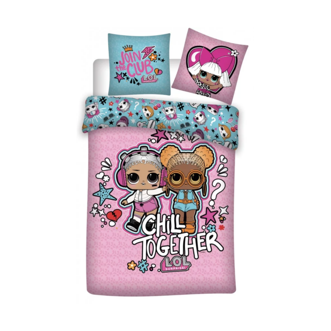 „Chill Together“ kirjaga 2-osaline voodipesukomplekt