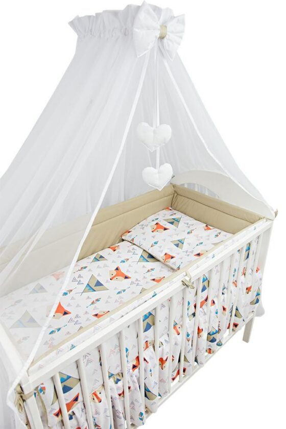 6-osaline beež voodipesukomplekt – Öko-Tex Standard 100, 100% puuvill