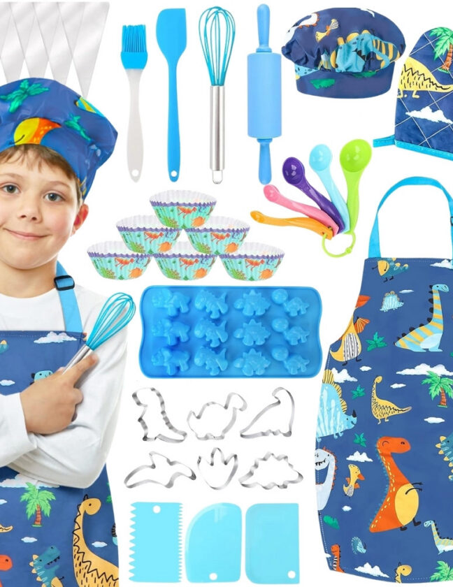 Woopie Dino Little Chef kokjauskomplekt – toote üldvaade