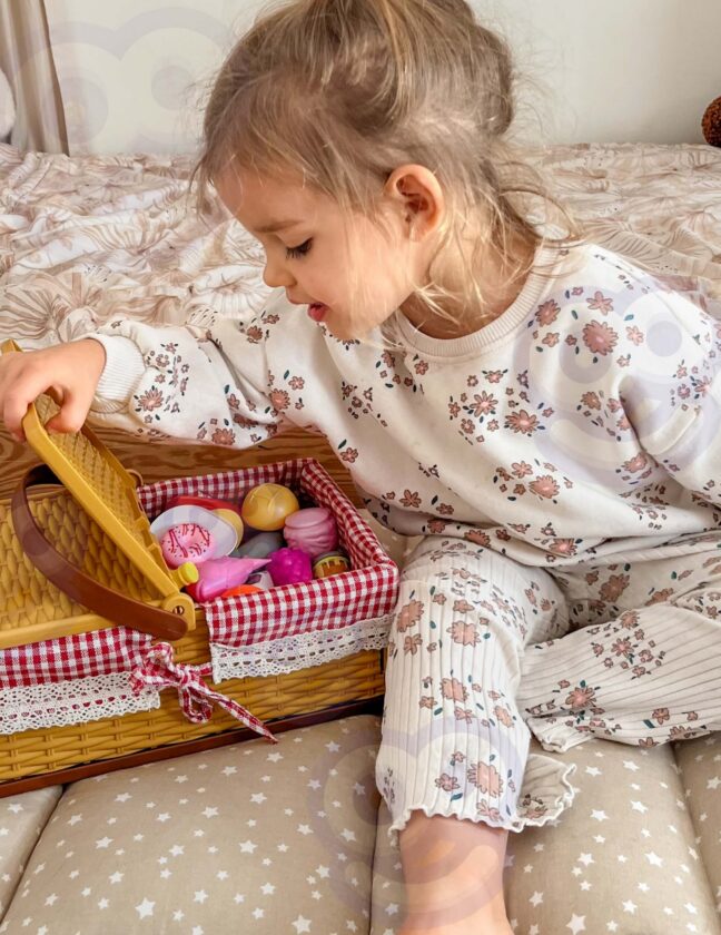 Woopie piknikukorvi puu- ja köögiviljade komplekt XXL 103 osa – toote detailvaade