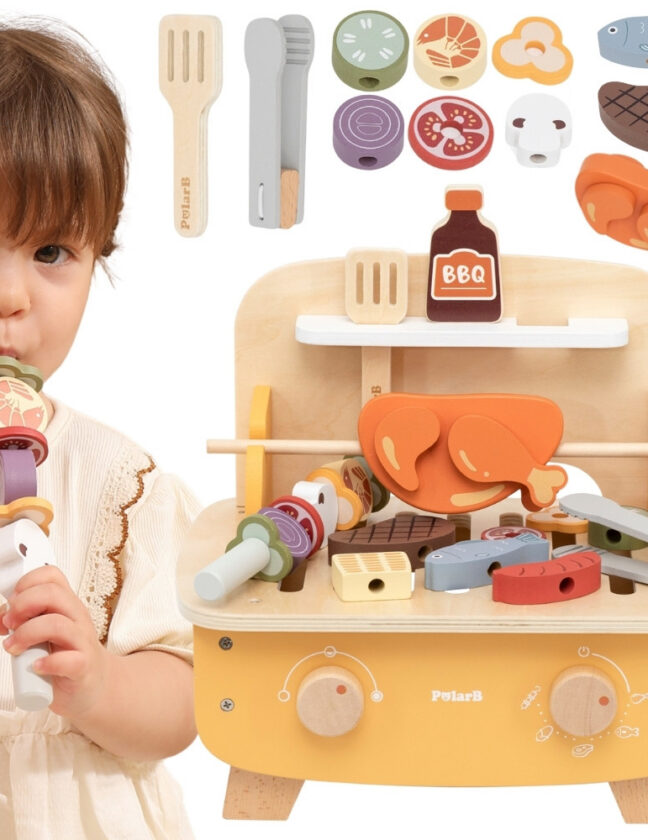 Viga Toys puidust grillikomplekt – toote üldvaade