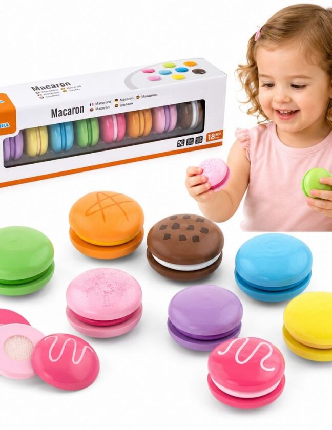 VIGA PolarB 8-osaline puidust makrooniküpsiste komplekt
