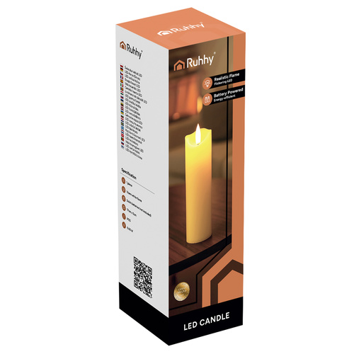 17 cm LED-küünal hubaseks valgustuseks.