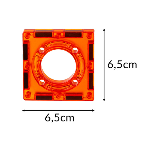3D-magnetklotsid valgustusega kuuliraja ehitamiseks.
