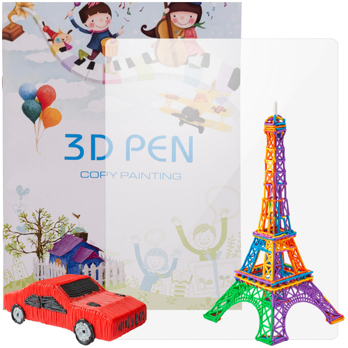 3D-pliiatsi šablooniraamat, 40 mustrit