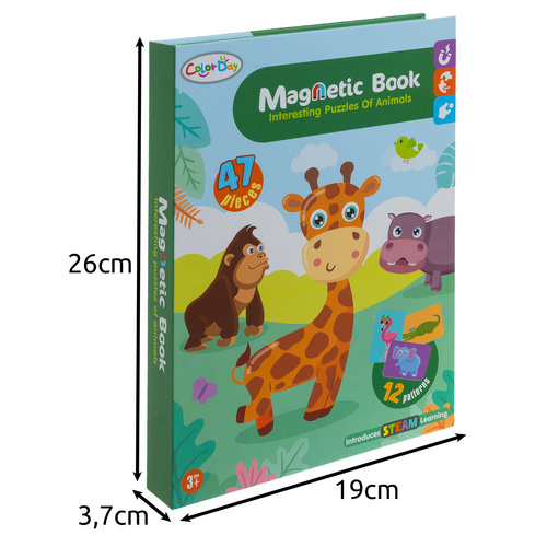 Aafrika loomade magnetpusle lastele alates 3. eluaastast.