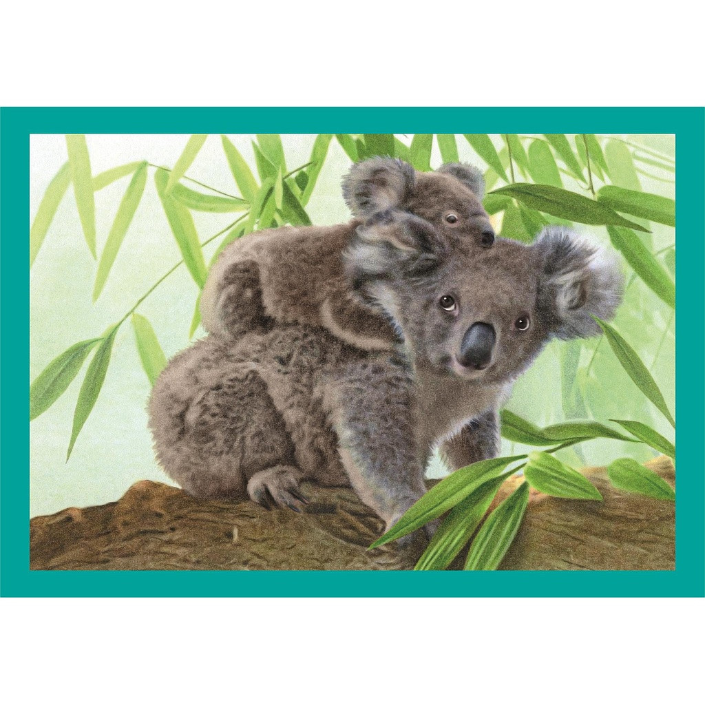 Animals Baby Cuddles 4-in-1 puslekomplekt Clementoni – detailvaade 2