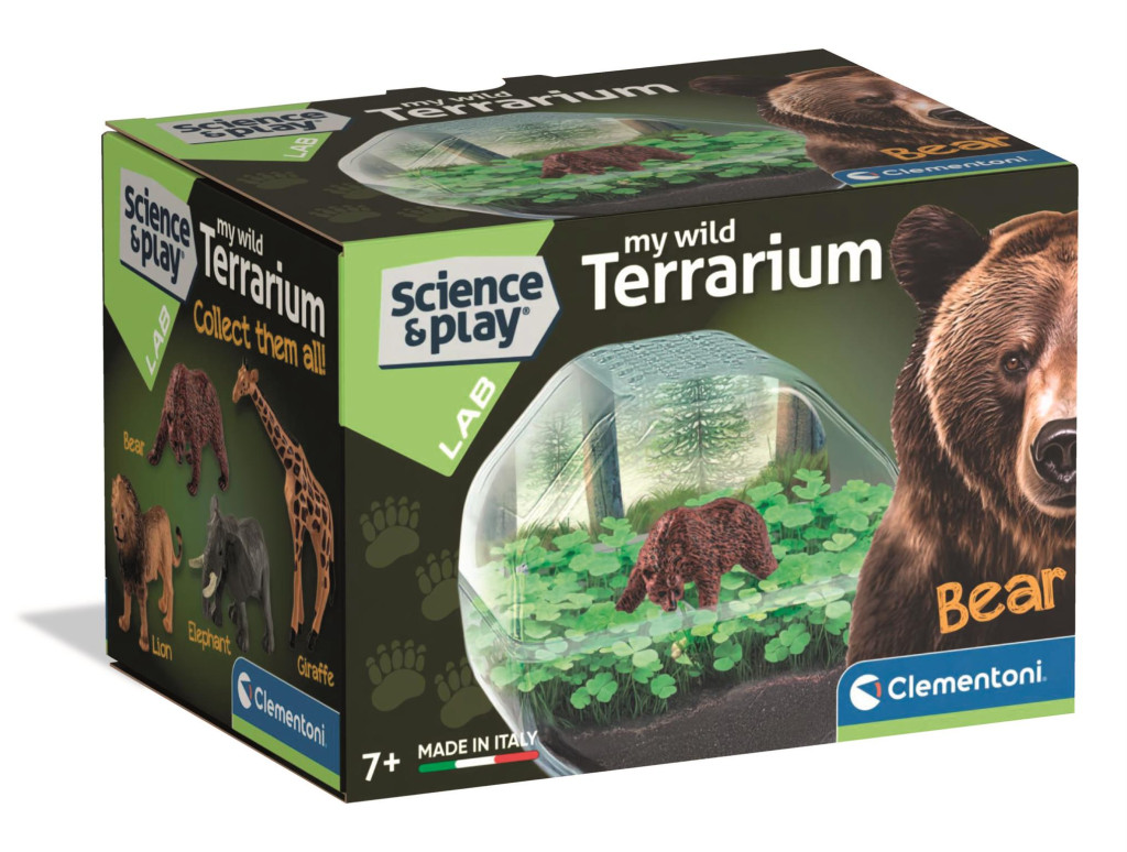Animals Bear mini-terraariumikomplekt Clementoni – tootepilt