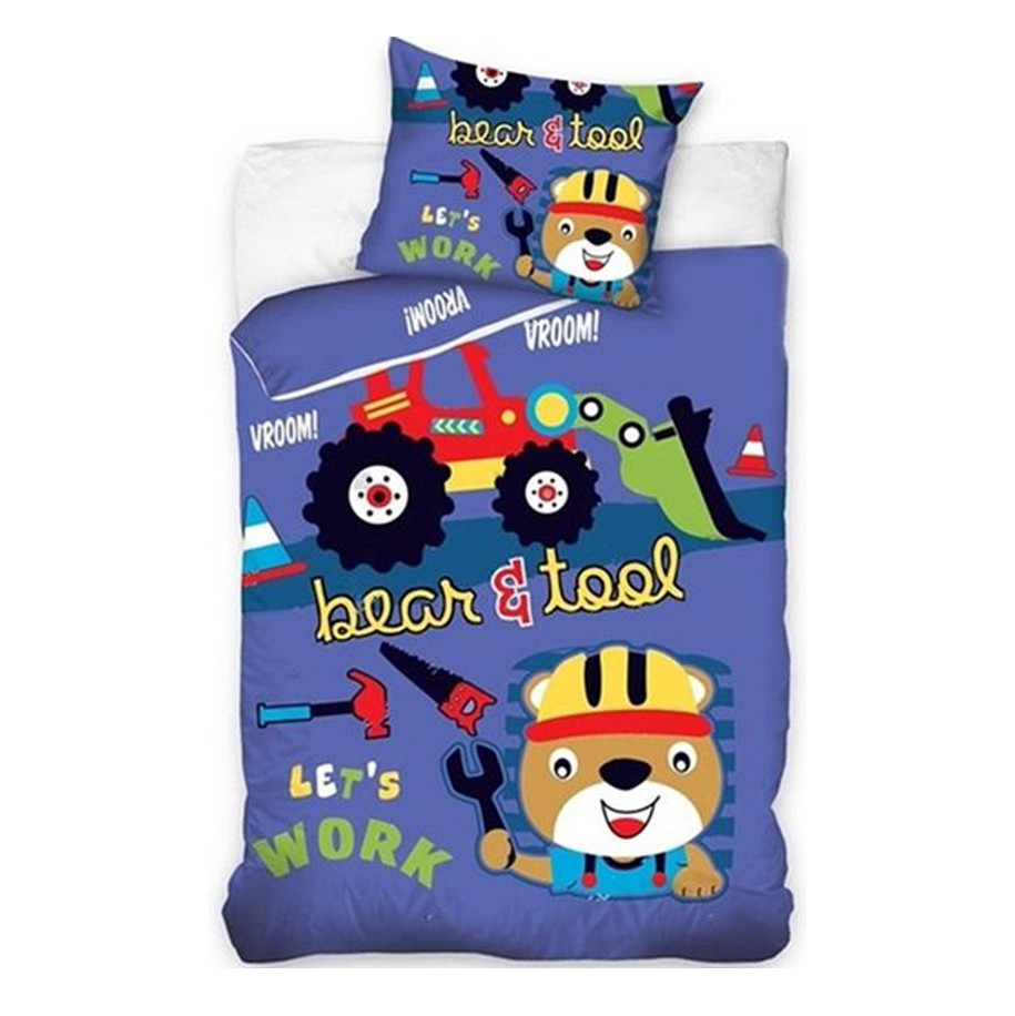 Animals Bear & Tool voodipesukomplekt 160x200cm, 70x80 cm – tootepilt