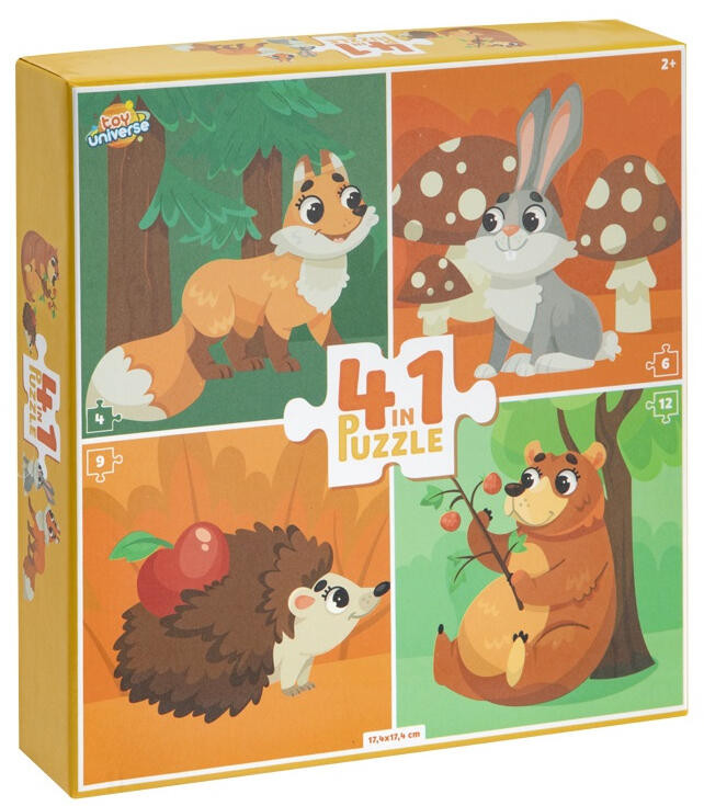 Animals Forest 4-in-1 puslekomplekt – tootepilt