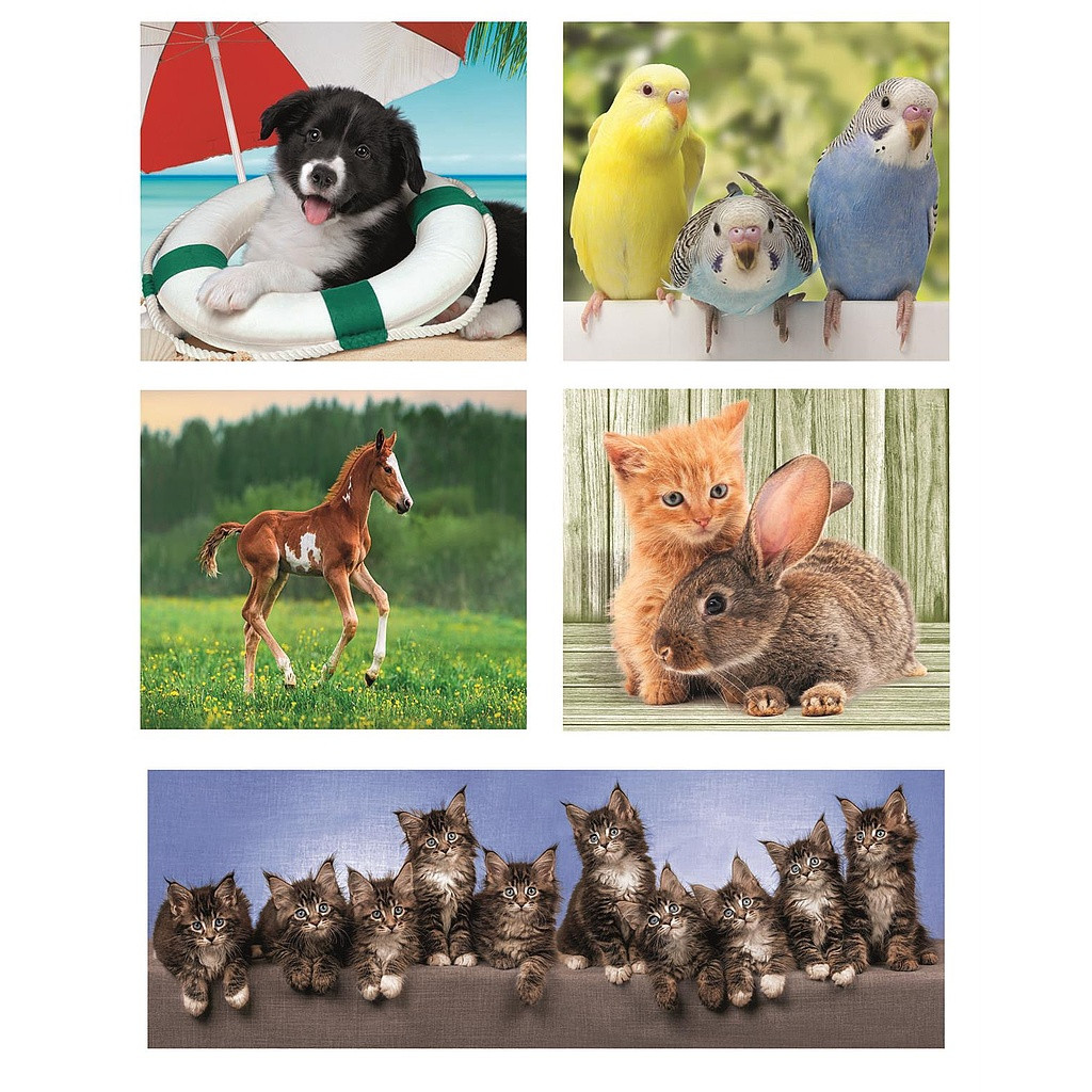 Animals Friends 10-in-1 puslekomplekt Clementoni – detailvaade 2
