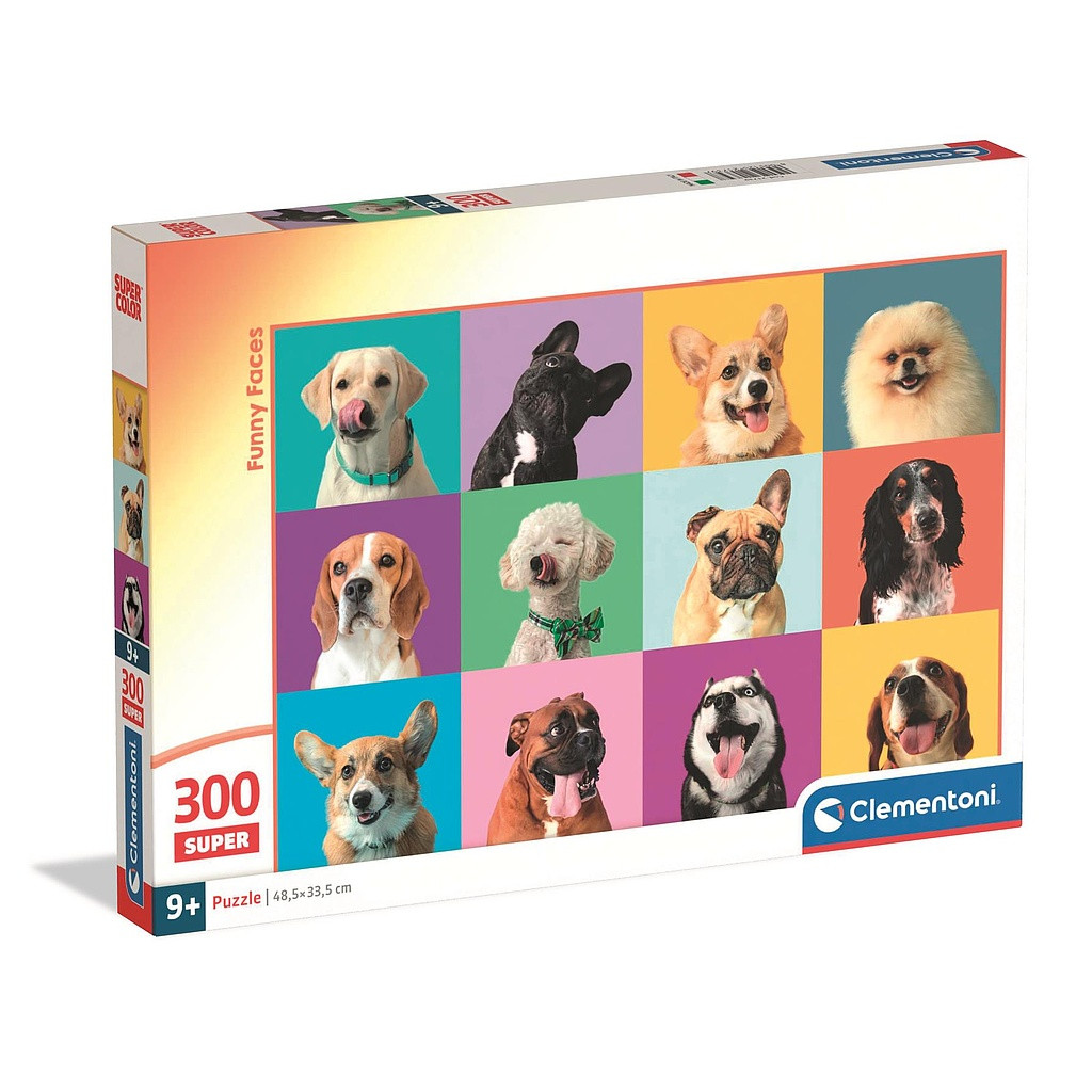 Animals Funny Faces Clementoni 300-osaline pusle – tootepilt