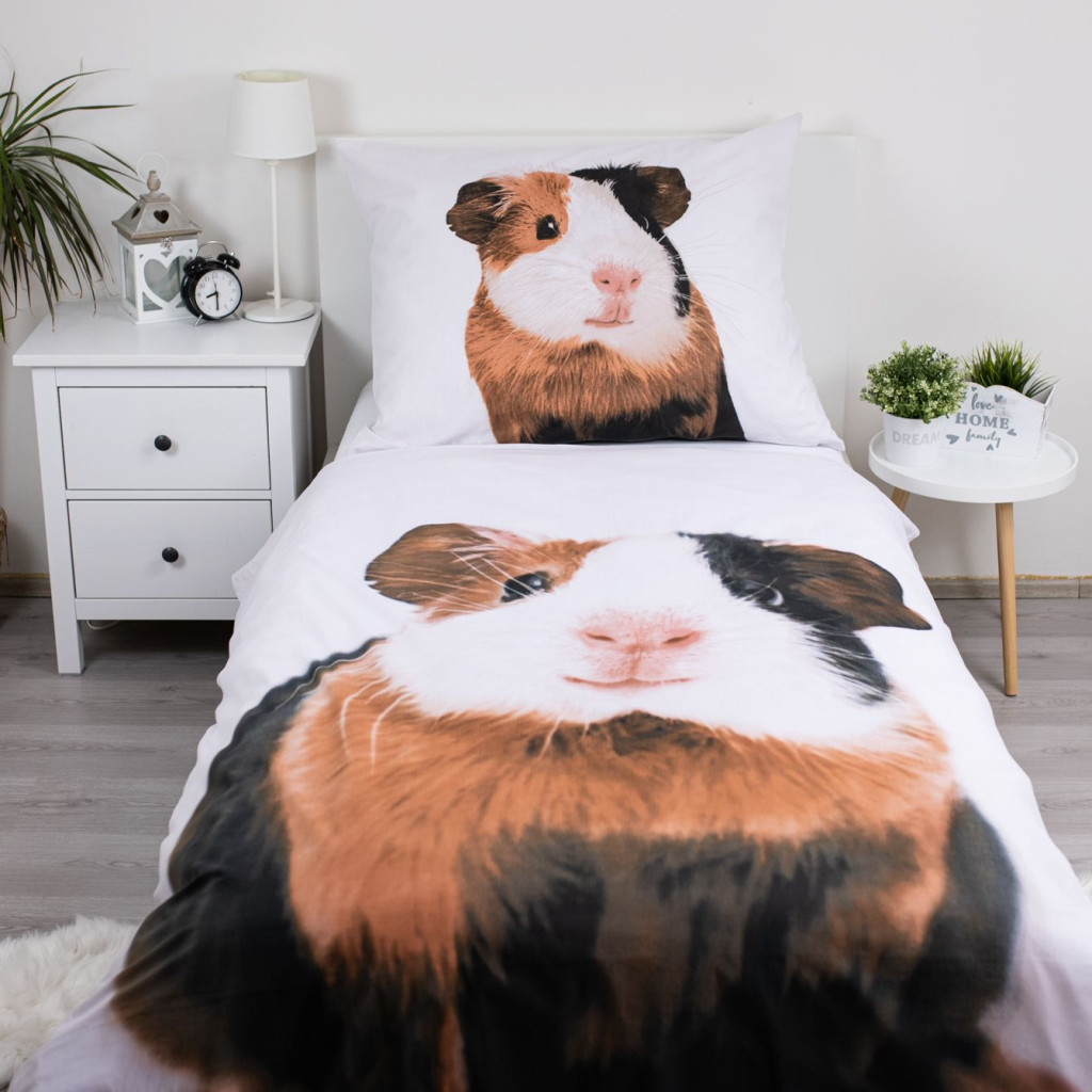Animals Guinea Pig voodipesukomplekt 140x200cm, 70x90 cm – detailvaade 2