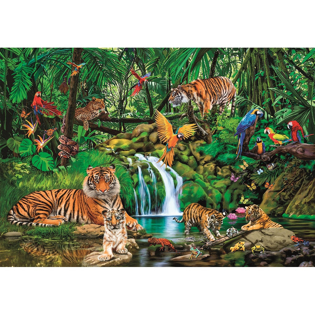 Animals Jungle Retreat 300-osaline Clementoni pusle – detailvaade 2