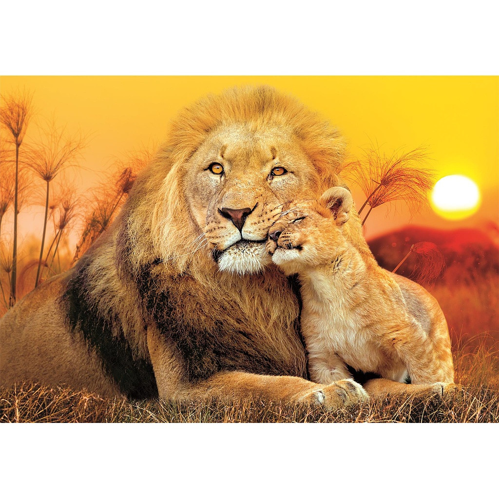 Animals Lion Unexpected Hug 180-osaline pusle Clementoni – detailvaade 2