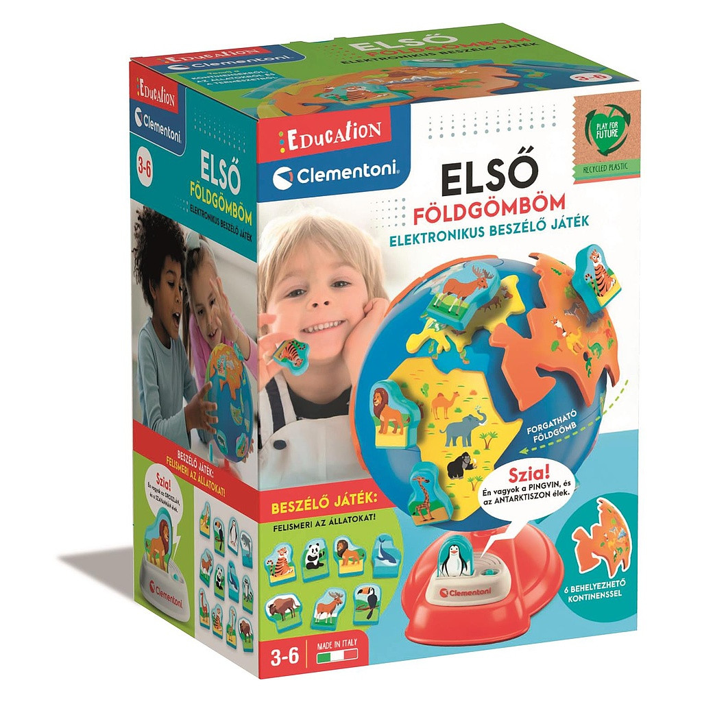 Animals My First rääkiv elektrooniline gloobus Education Clementoni – tootepilt