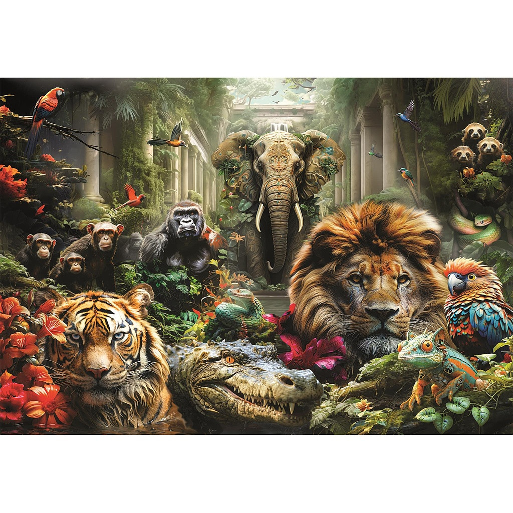 Animals Mystic Jungle 1000-osaline Clementoni pusle – detailvaade 2