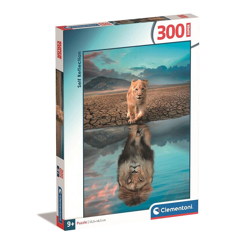 Animals Self Reflection Lion 300-osaline pusle Clementoni – tootepilt