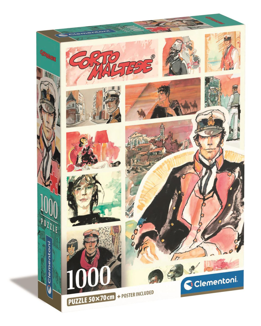 Anime Captain Corto Maltese 1000-osaline Compact pusle Clementoni – tootepilt