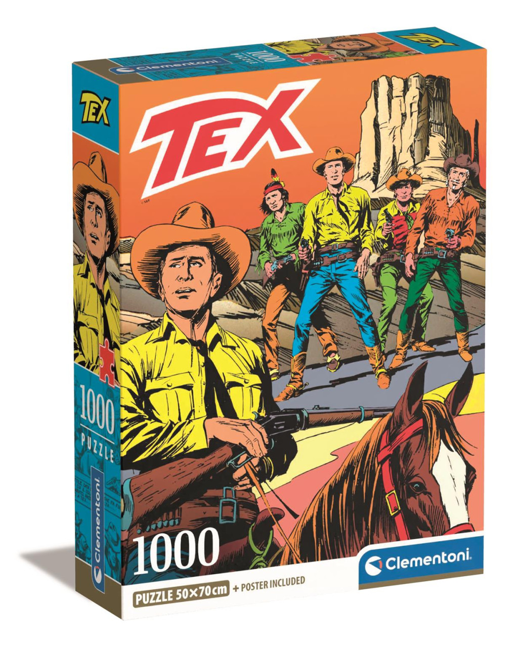 Anime Ride Tex Willer 1000-osaline Compact pusle Clementoni – tootepilt