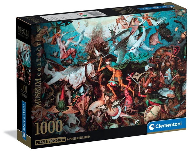 Art Bruegel The Fall of the Rebel Angels 1000-osaline Compact pusle Clementoni – tootepilt