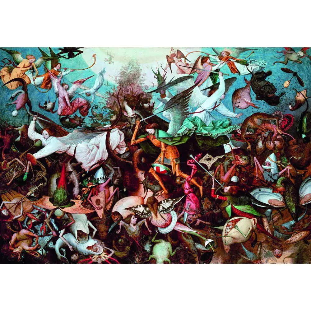 Art Bruegel The Fall of the Rebel Angels 1000-osaline Compact pusle Clementoni – detailvaade 2