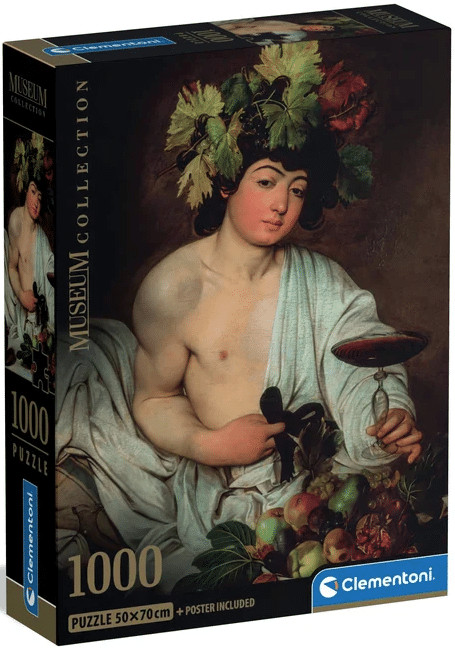 Art Caravaggio Bacchus 1000-osaline Compact pusle Clementoni – tootepilt