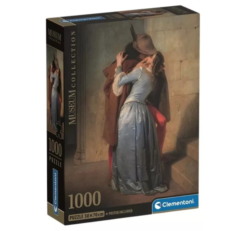 Art Hayez The Kiss 1000-osaline Compact pusle Clementoni – tootepilt