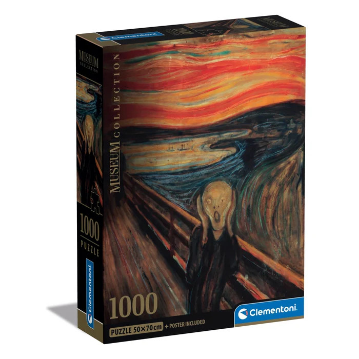 Art Munch The Scream 1000-osaline Compact pusle Clementoni – tootepilt