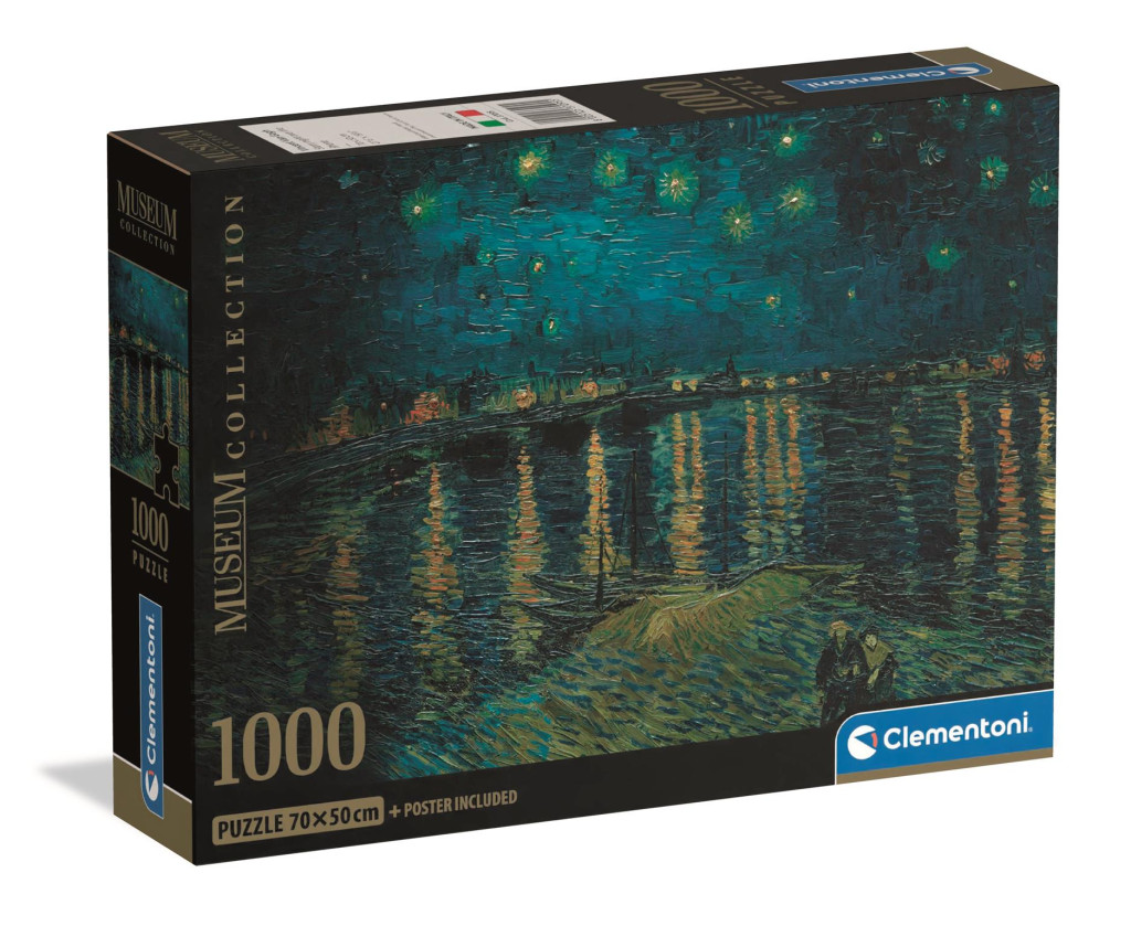 Art Starry Night Over the RhĂ'ne 1000-osaline Compact pusle Clementoni – tootepilt
