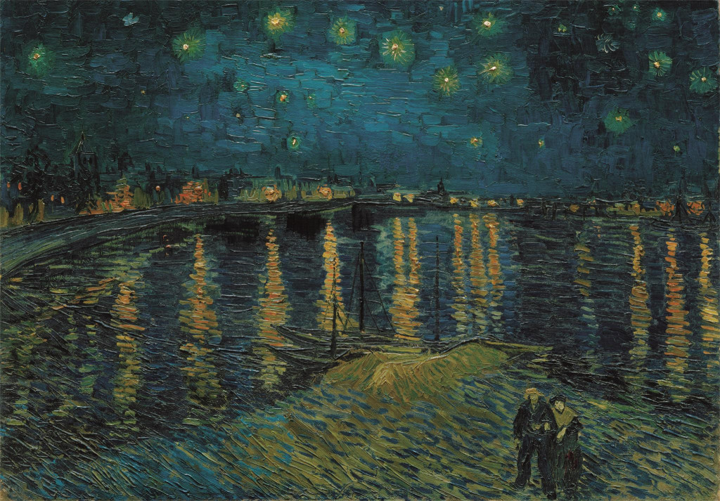 Art Starry Night Over the RhĂ'ne 1000-osaline Compact pusle Clementoni – detailvaade 2