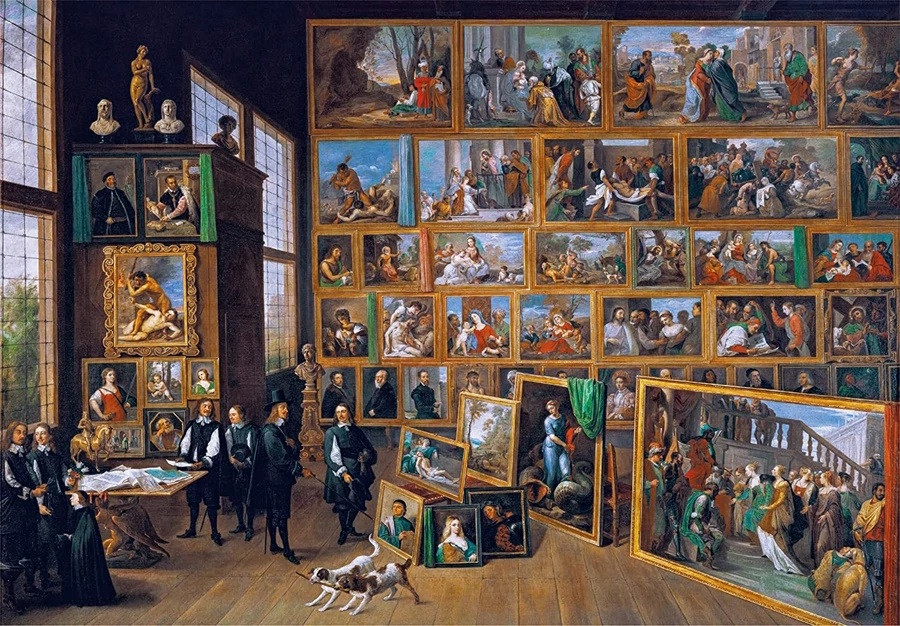 Art Teniers The Archduke Lipót Art Collection 2000-osaline Clementoni pusle – detailvaade 2