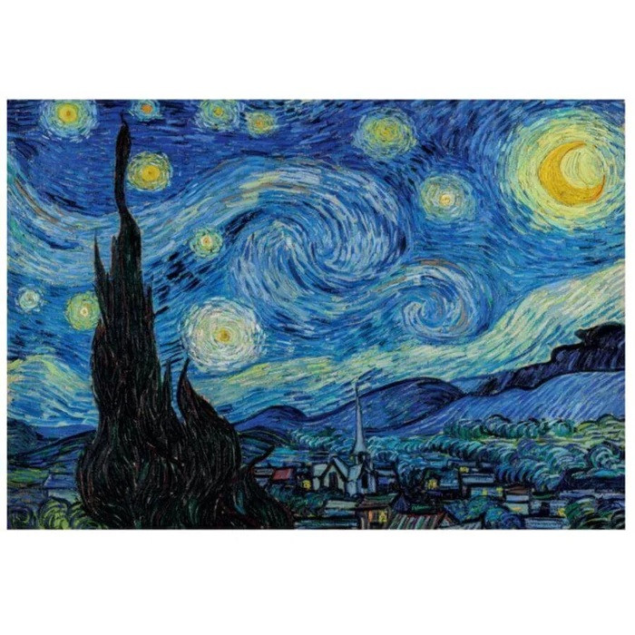 Art Van Gogh Starry Night 1000-osaline pusle by Clementoni – detailvaade 2