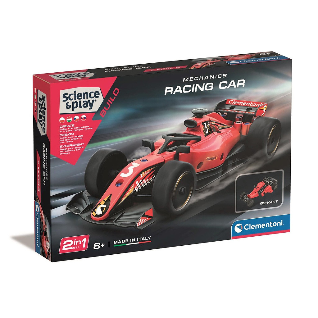 Automehaanika Formula 1 and Go-Kart ehituskomplekt Clementoni – tootepilt
