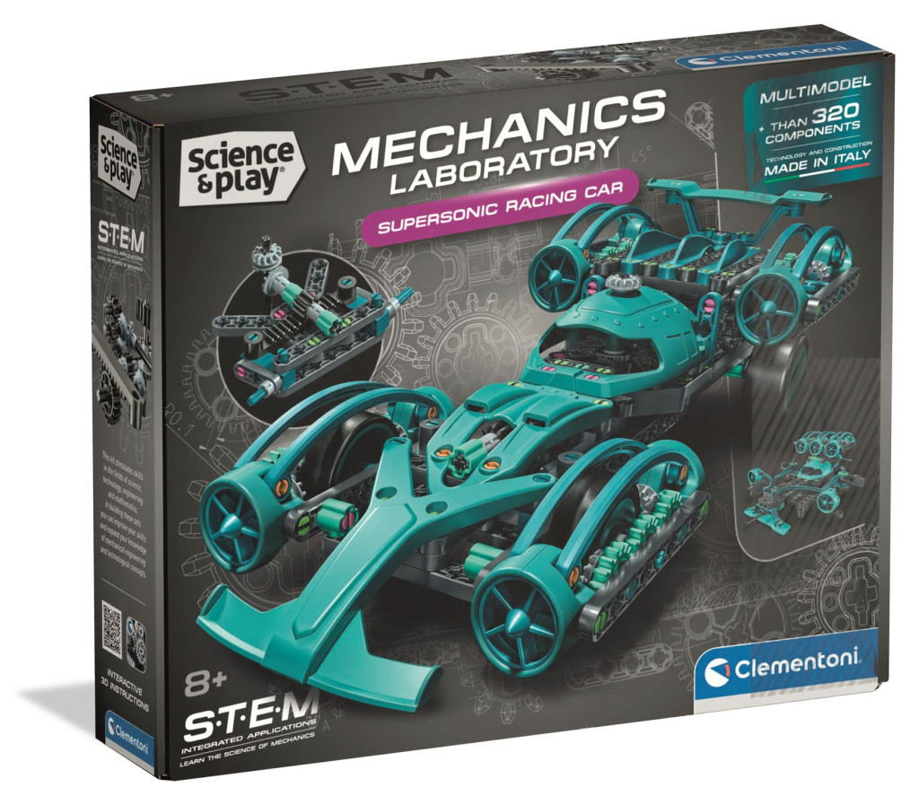 Automehaanika Racing Builder Toy Clementoni – tootepilt