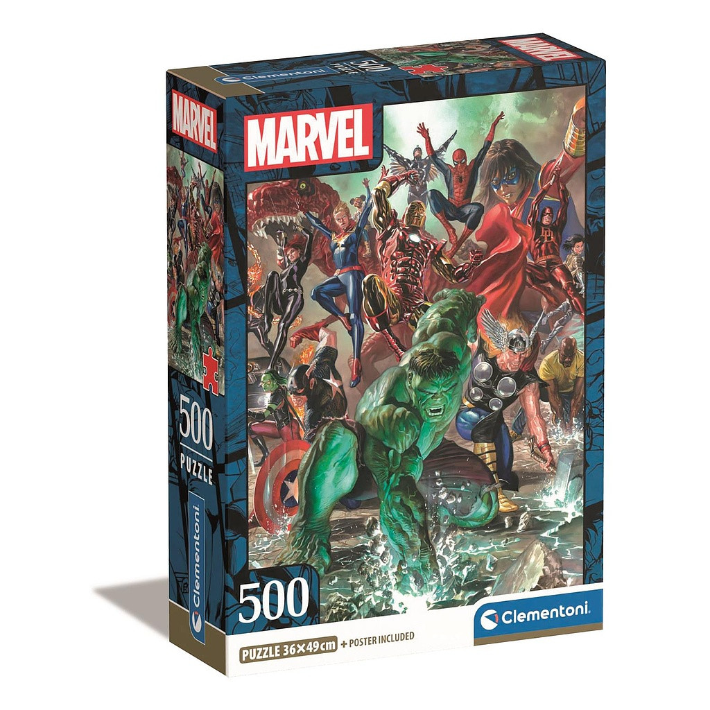 Avengers 500-osaline Compact pusle Clementoni – tootepilt